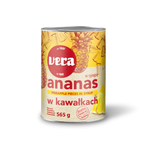 VERA ananasy w kawałkach w syropie 565g