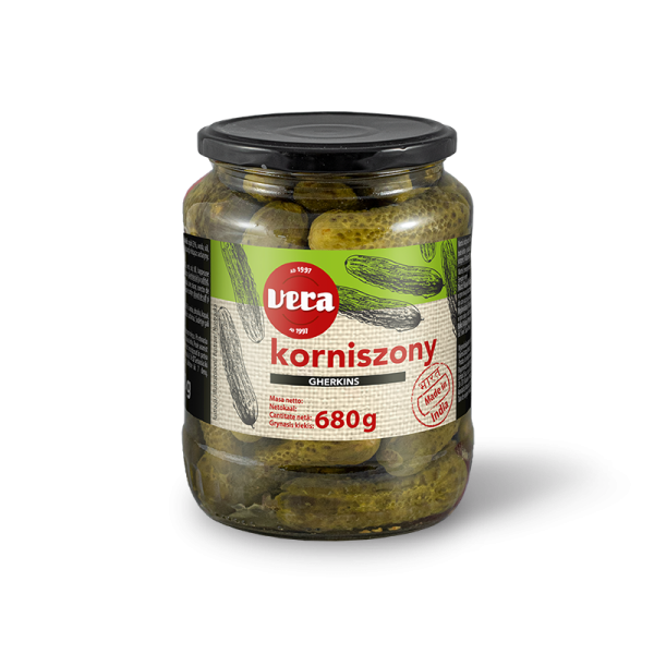 VERA gherkins with chilli 680g