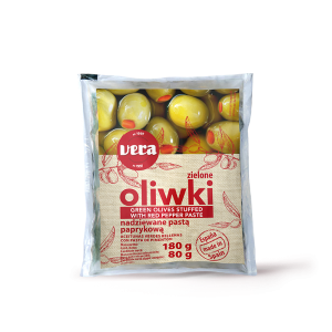 VERA oliwki zielone z papryką 180g