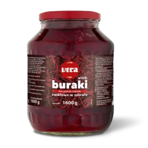 Shredded beetroot in brine, 1600g, VERA