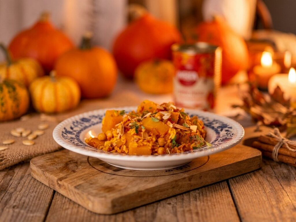 VERA’s rice with pumpkin and chickpeas